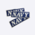Navy Silver Sticker